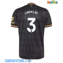 Camisa de time de futebol Aston Villa Victor Lindelof #3 Replicas 2º Equipamento 2026-27 Manga Curta